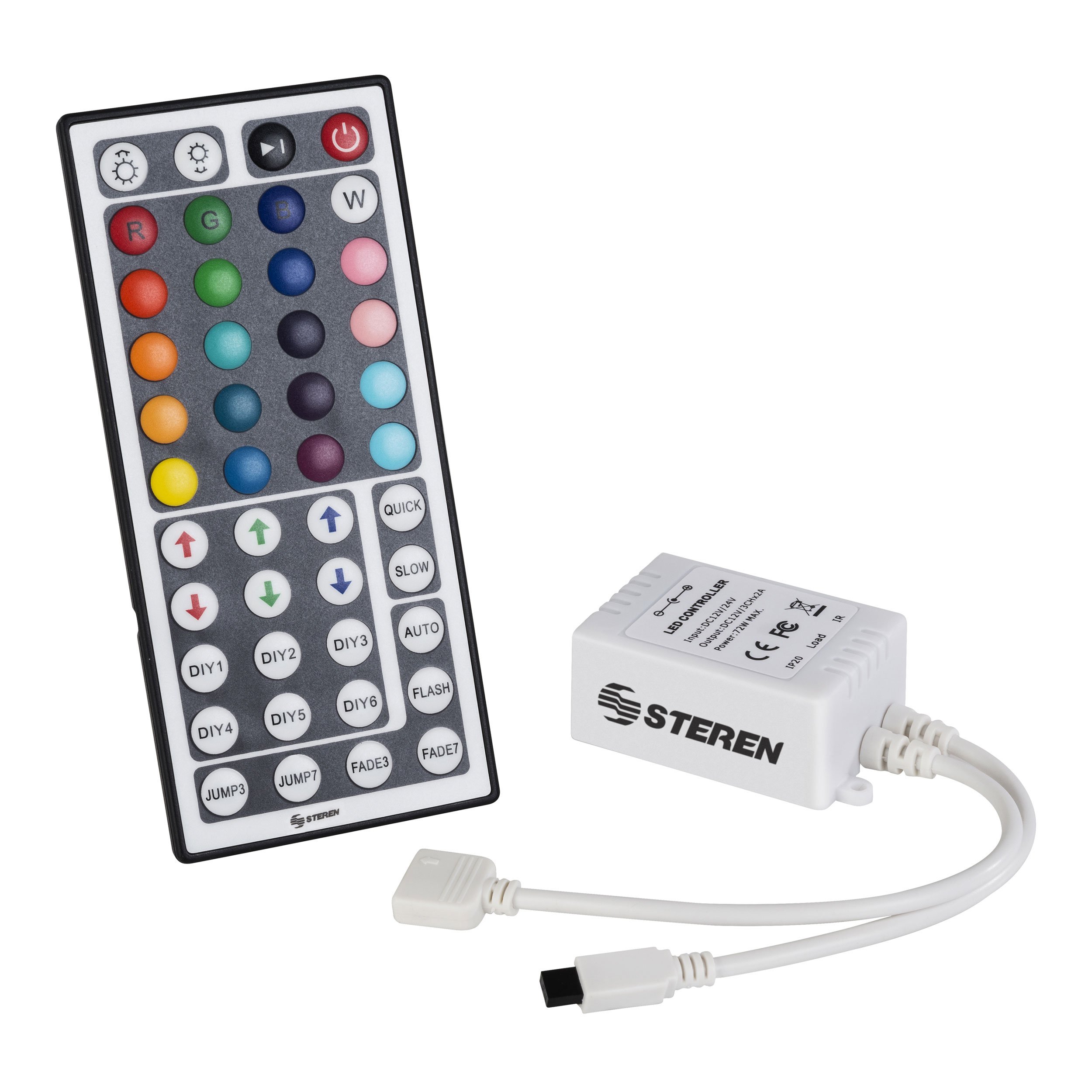 Controlador Infrarrojo Para Tiras Led Rgb