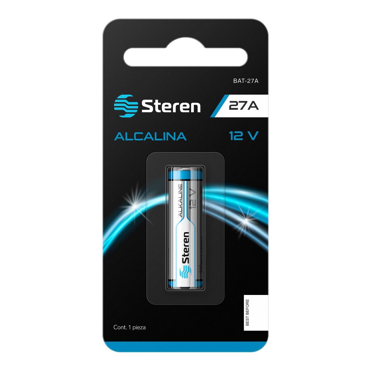 SKOANBE Batería alcalina 27A 12V - Paquete de 5
