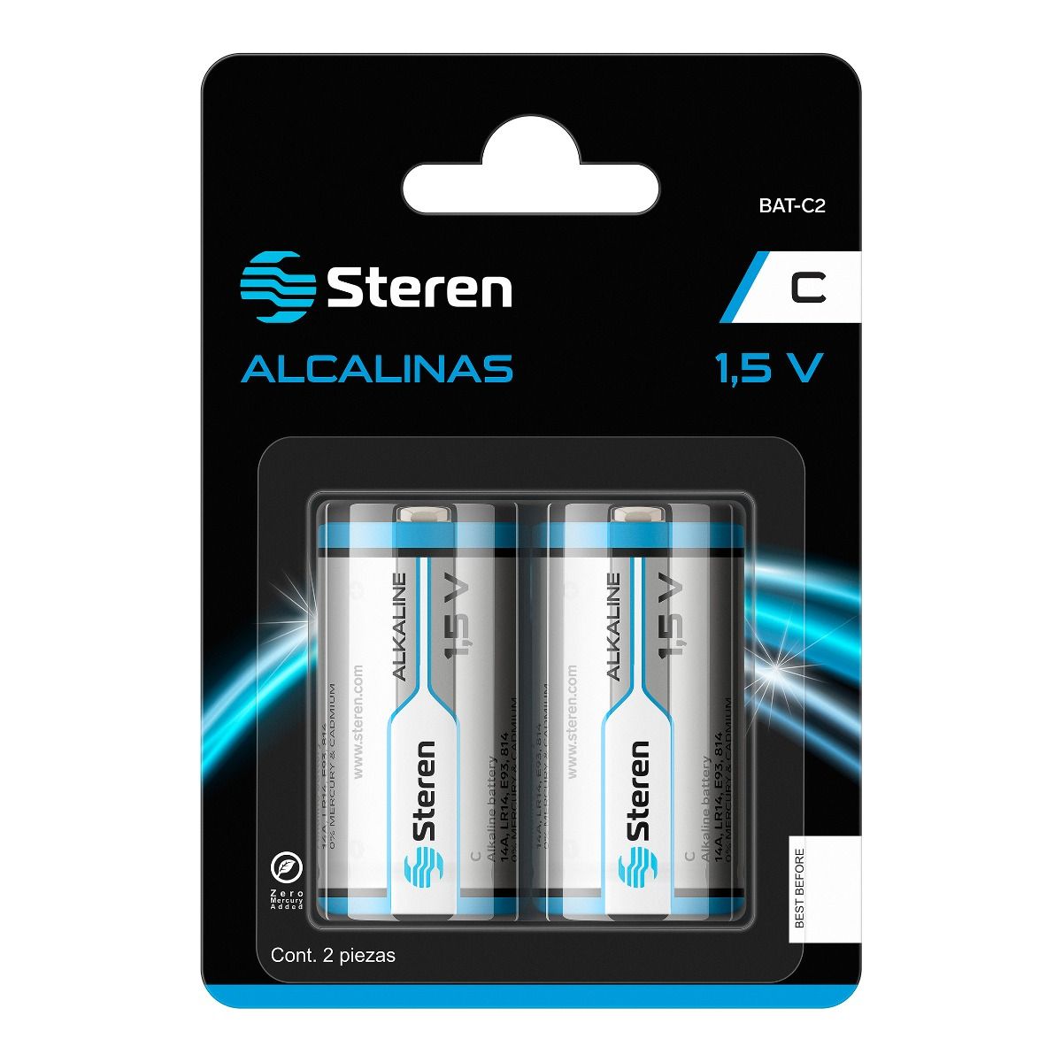 Batería Alcalina Tipo C, 15.7 g , Super Alcalina