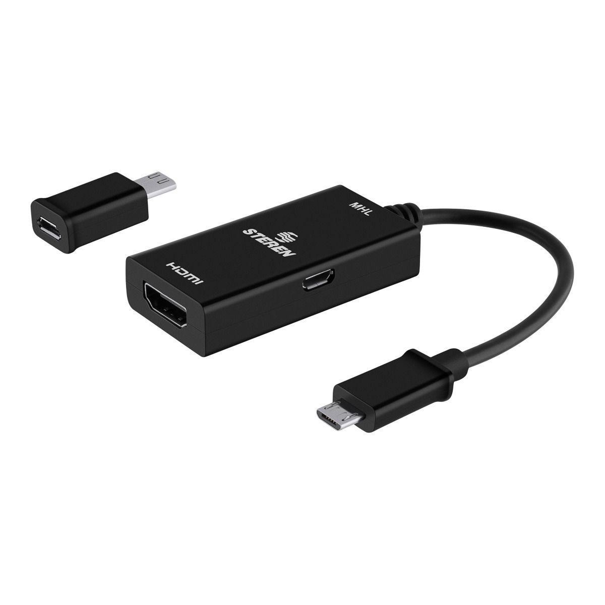 Cable adaptador MHL Micro USB a HDMI 1080P HD TV para Telefono Celular  Black
