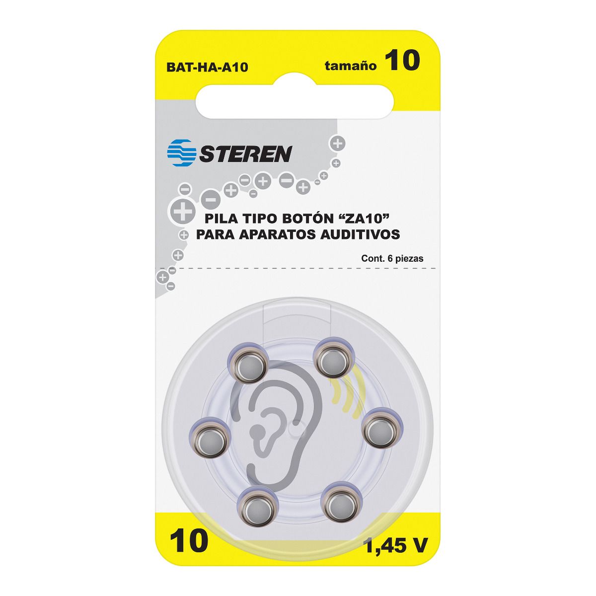 Pila tipo botón 312 para aparatos auditivos Steren Ti