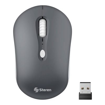 Mouse inalámbrico 800 / 1 200 / 1 600 DPI, gris