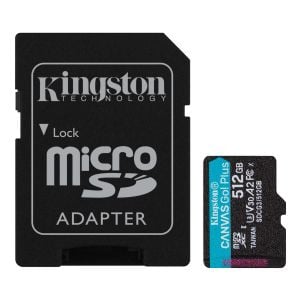 Memoria microSD de 512 GB Kingston, clase U3, V30, A2