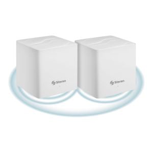 Sistema Smart Wi-Fi* 6 MESH doble AX1500 2,4 GHz y 5 GHz, hasta 30 m de alcance por módulo