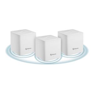 Sistema Smart Wi-Fi* 6 MESH triple AX1500 2,4 GHz y 5 GHz, hasta 30 m de alcance por módulo