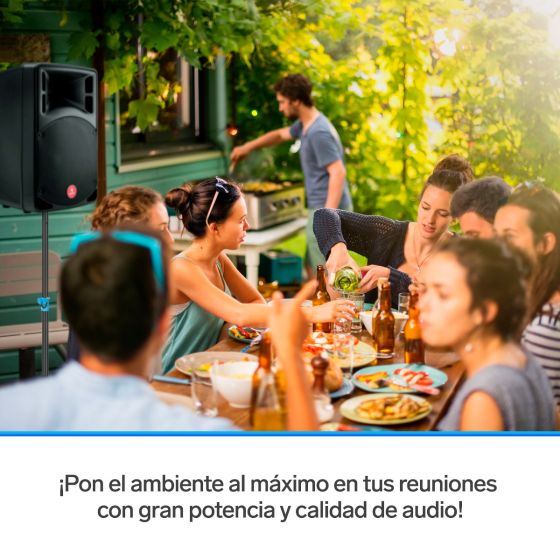 Parlante Amplificado de 12 2,100 W PMPO profesional Bluetooth