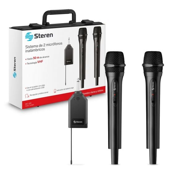 Micrófono inalámbrico con receptor multiconexión Steren -  Otros-electronica, Steren - TAMEX
