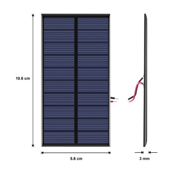 Panel solar de 5 Vcc y 160 mA Steren Tienda en Línea