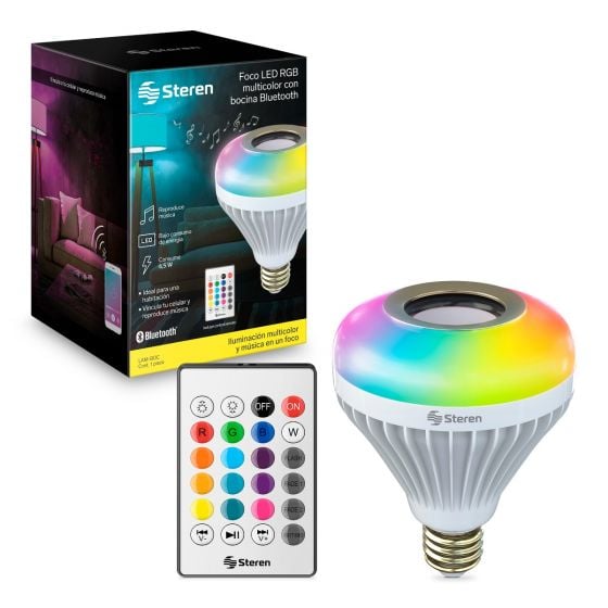 Foco LED RGB de 5W - Incluye Control Remoto