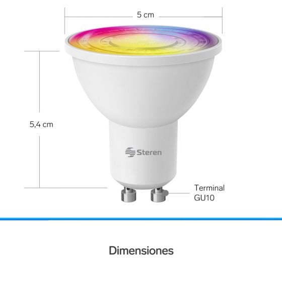 Tira LED Wi-Fi* multicolor RGB+W de 2 m Steren Tienda e